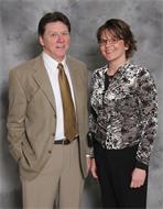 Don Cavalier, director of Career and Counseling Services and Stephanie Helgeson, director of athletics.